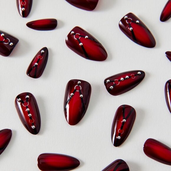 NWT Never Have I Ever Press On Nails in "Strap Tease" / Whimsigoth / Maximalism - Picture 8 of 8